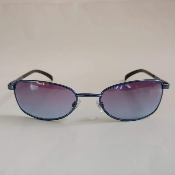 NWT Vintage 90's Rectangle Metal Sport Sunglasses (Met.Blue) - Picture 1 of 4